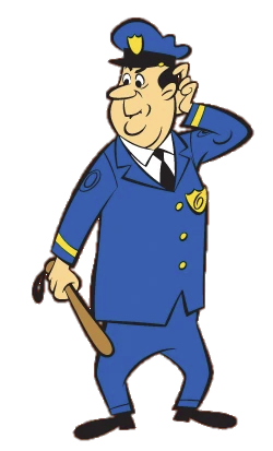 Top Cat character Officer Charlie Dibble