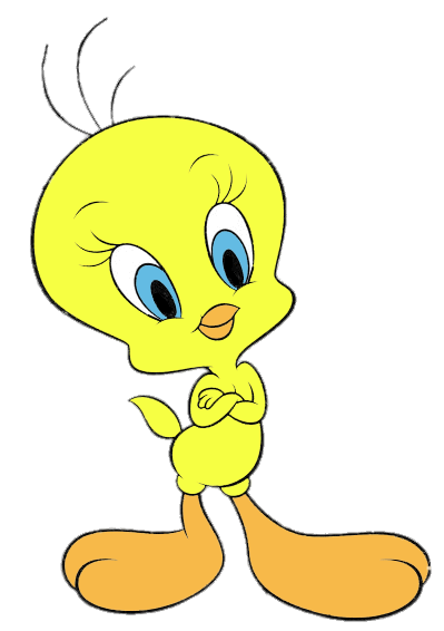 Check out this transparent Tweety waiting PNG image