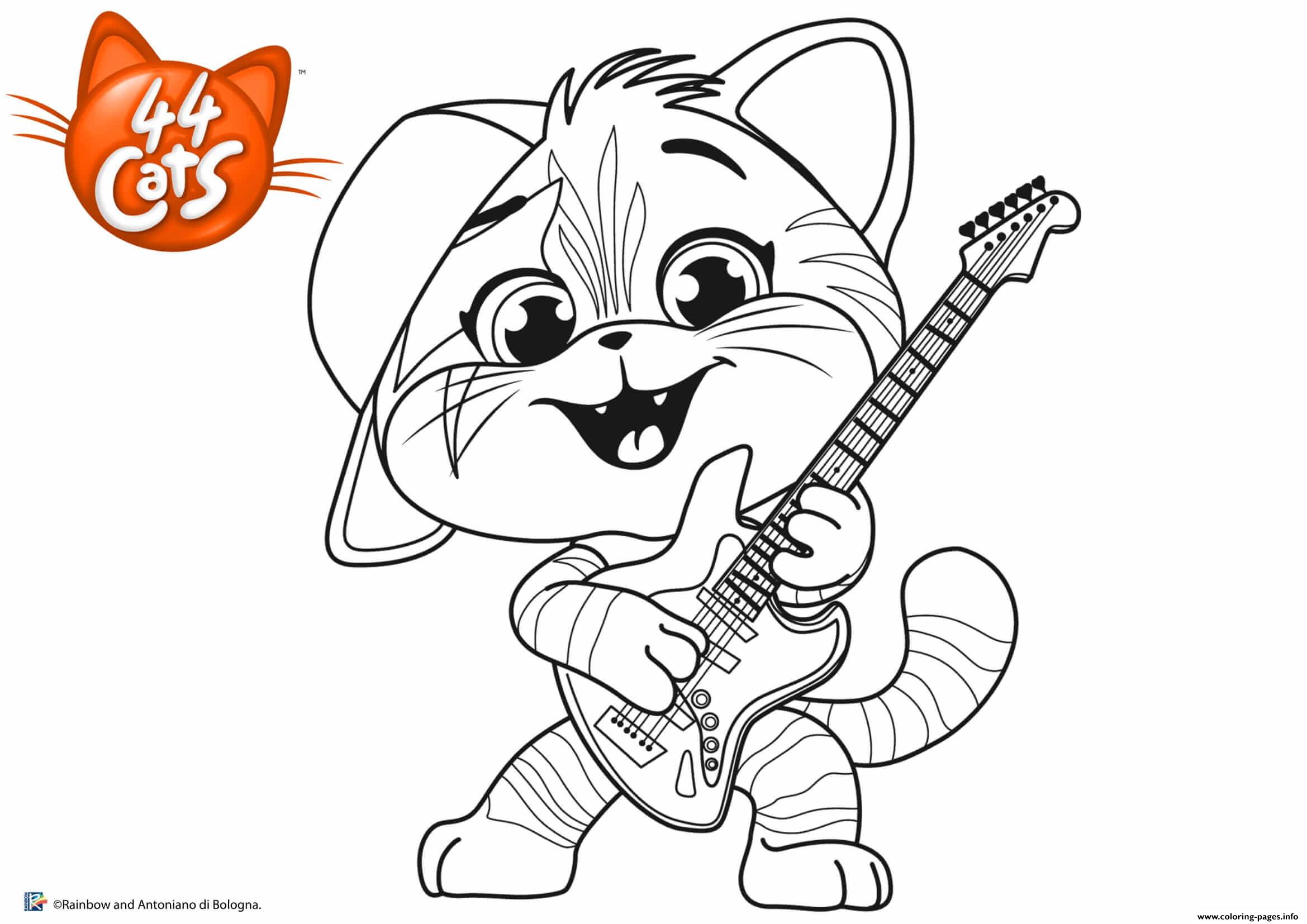 Download 44 Cats Lampo colouring image