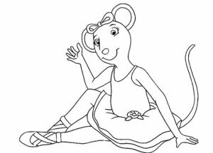 Angelina Ballerina Coloring Pages Free Printable   655753 - EverFreeColoring.com