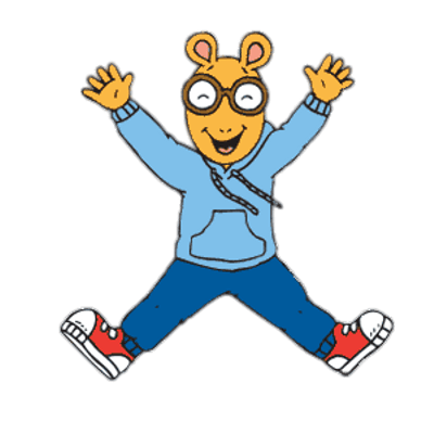 Arthur jumping in the air