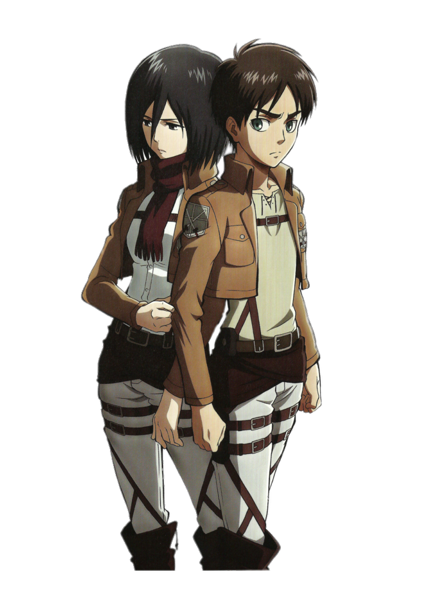 Check out this transparent Attack on Titan Eren Yeager and Mikasa