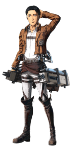 Attack on Titan Marco Bodt with weapons