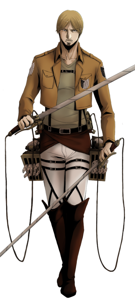 Check out this transparent Attack on Titan Mike Zacharius with weapons