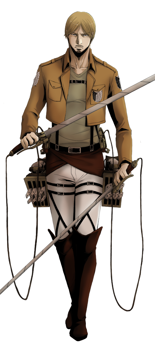 Check out this transparent Attack on Titan Mike Zacharius with weapons