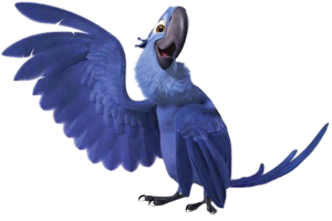 Blu waving