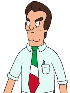 Bobs Burgers character Jimmy Pesto Sr