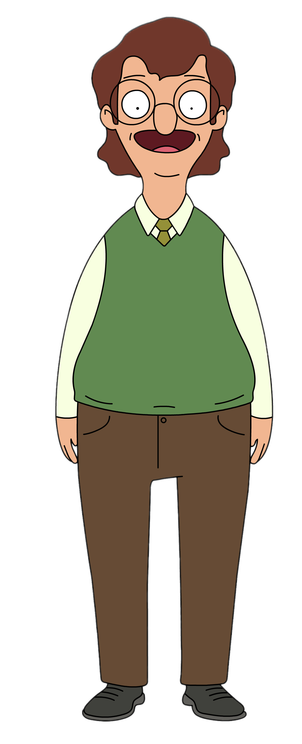 Check out this transparent Bobs Burgers character Mr Frond PNG image