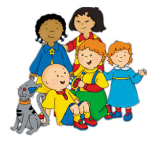 Caillou and his friends