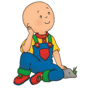 Caillou daydreaming