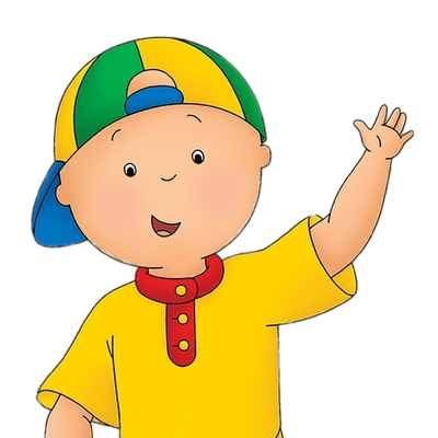 Caillou waving
