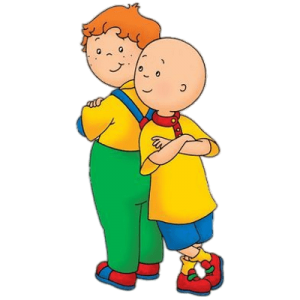 Caillou with a friend