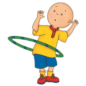 Caillou with hula hoop