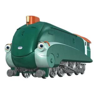 Chuggington character Olwin the Steam Locomotive