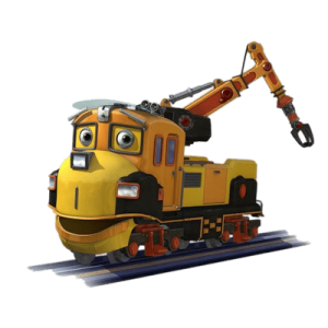 Chuggington character Skylar the Large Crane Locomotive