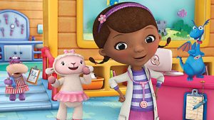 Doc McStuffins with her toys