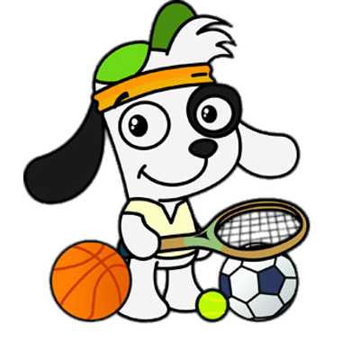Doki playing sports