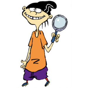 Edd with looking glass
