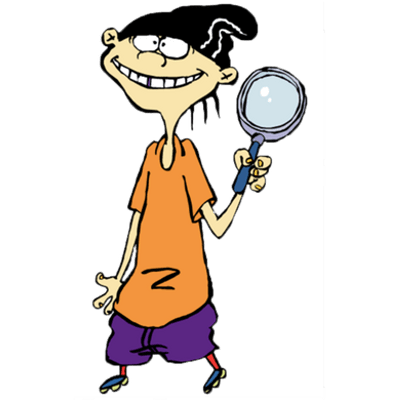Edd with looking glass