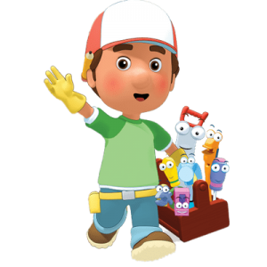 Handy Manny with toolkit