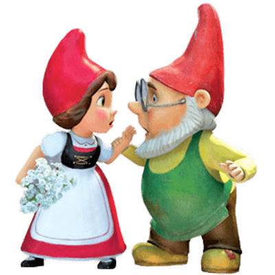 Juliet and Paris the Garden Gnomes