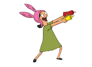 Louise Belcher ketchup and mustard fight
