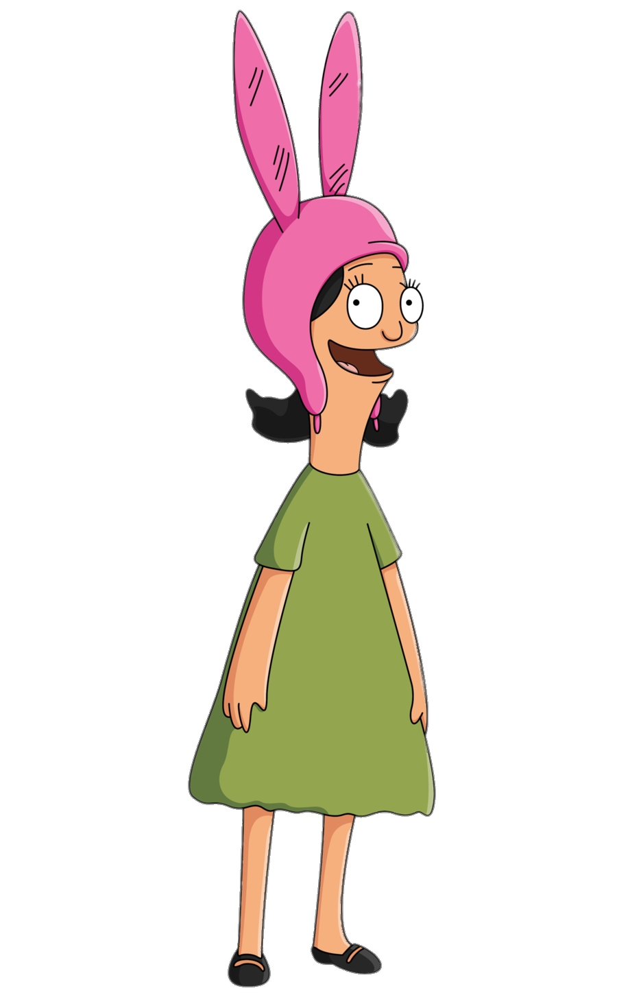 Check out this transparent Louise Belcher smiling PNG image