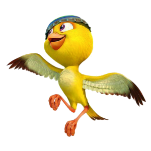 Nico the canary bird flying