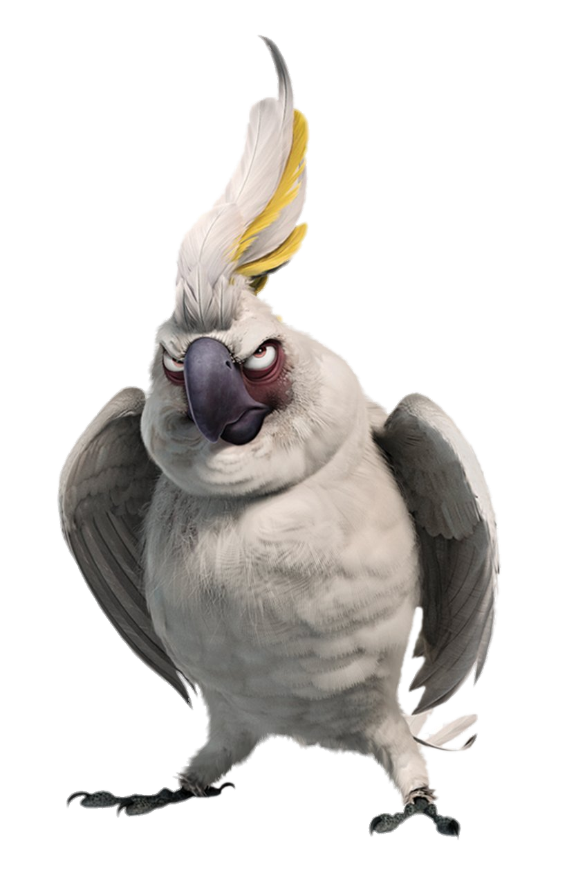 Check out this transparent Nigel the cockatoo evil look PNG image