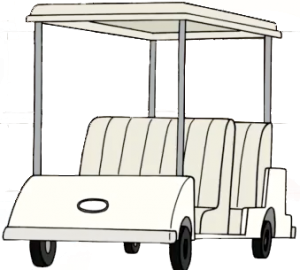 Regular Show Golf Cart