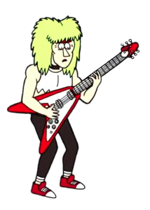 Regular Show Hair to the Throne Guitar player