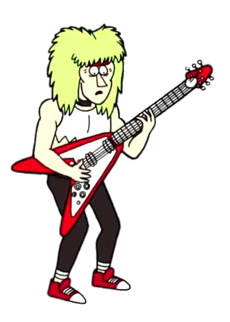 Regular Show Hair to the Throne Guitar player