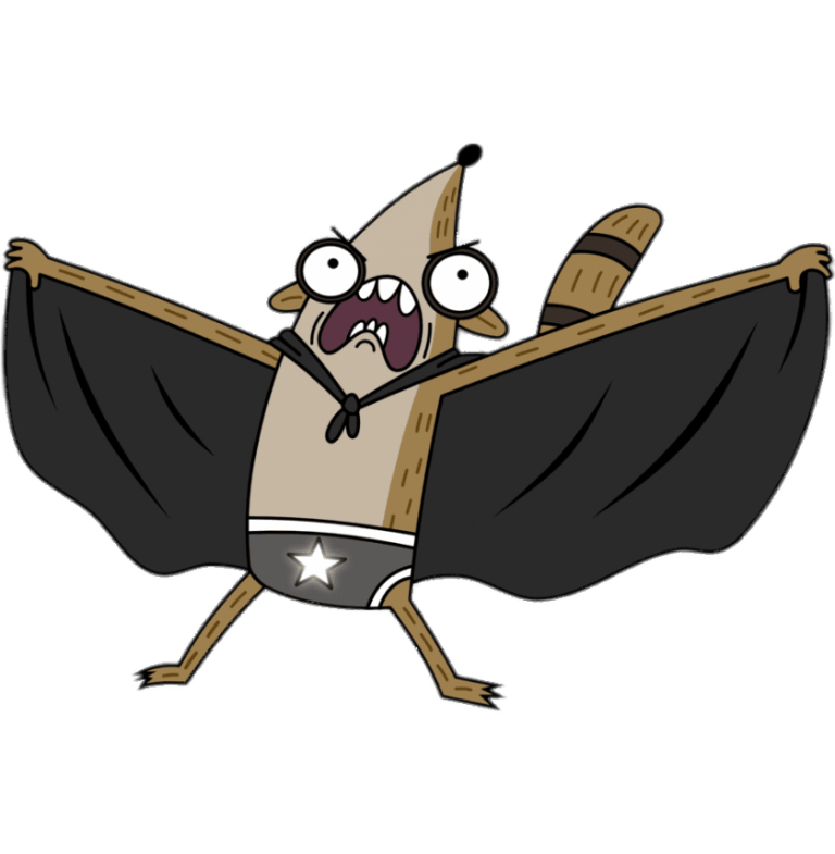 Check out this transparent Regular Show Super Rigby PNG image
