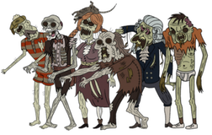 Regular Show characters Zombies