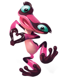 Rio character Gabi the tree frog heart