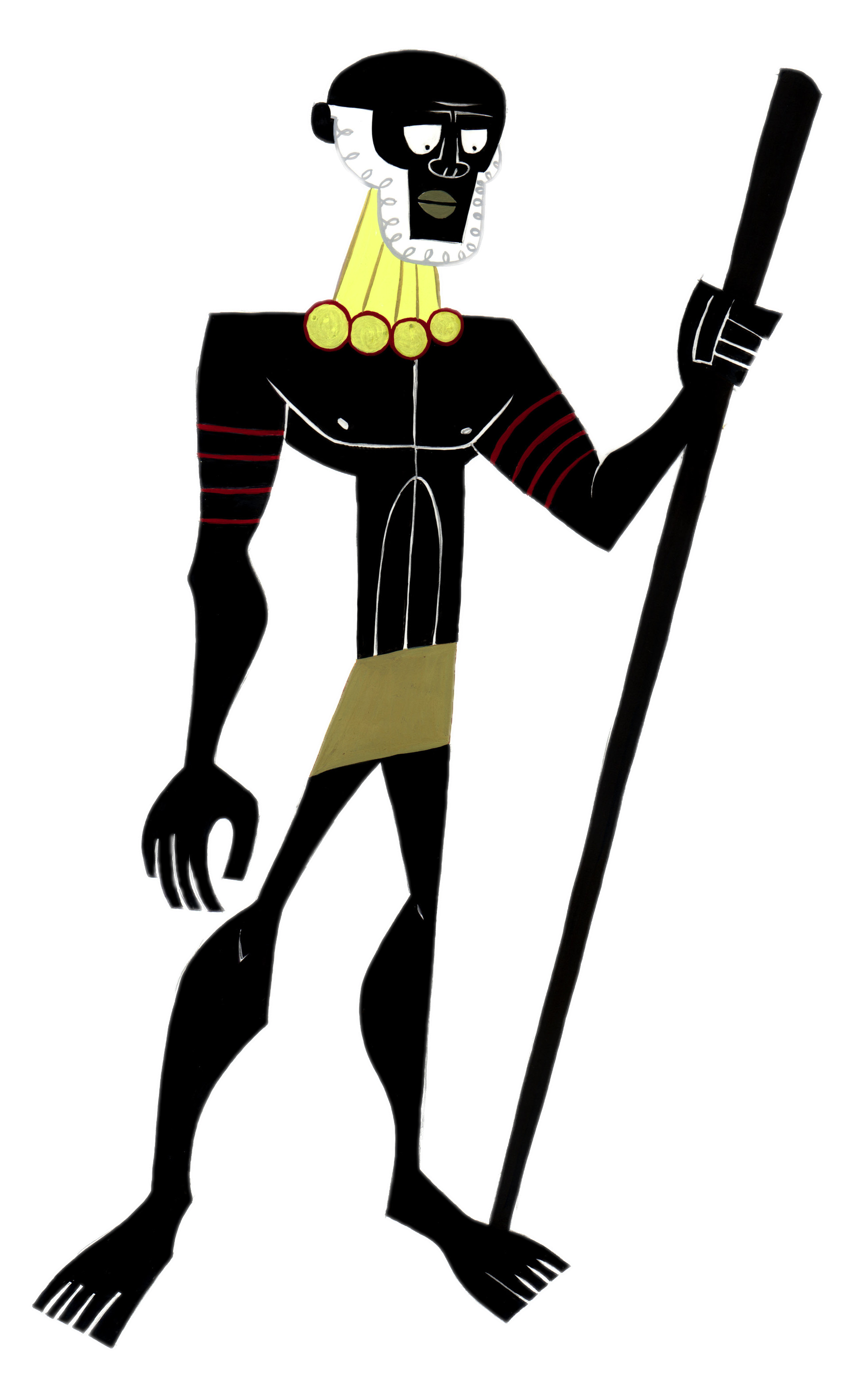 Check out this transparent Samurai Jack character African Chief PNG image