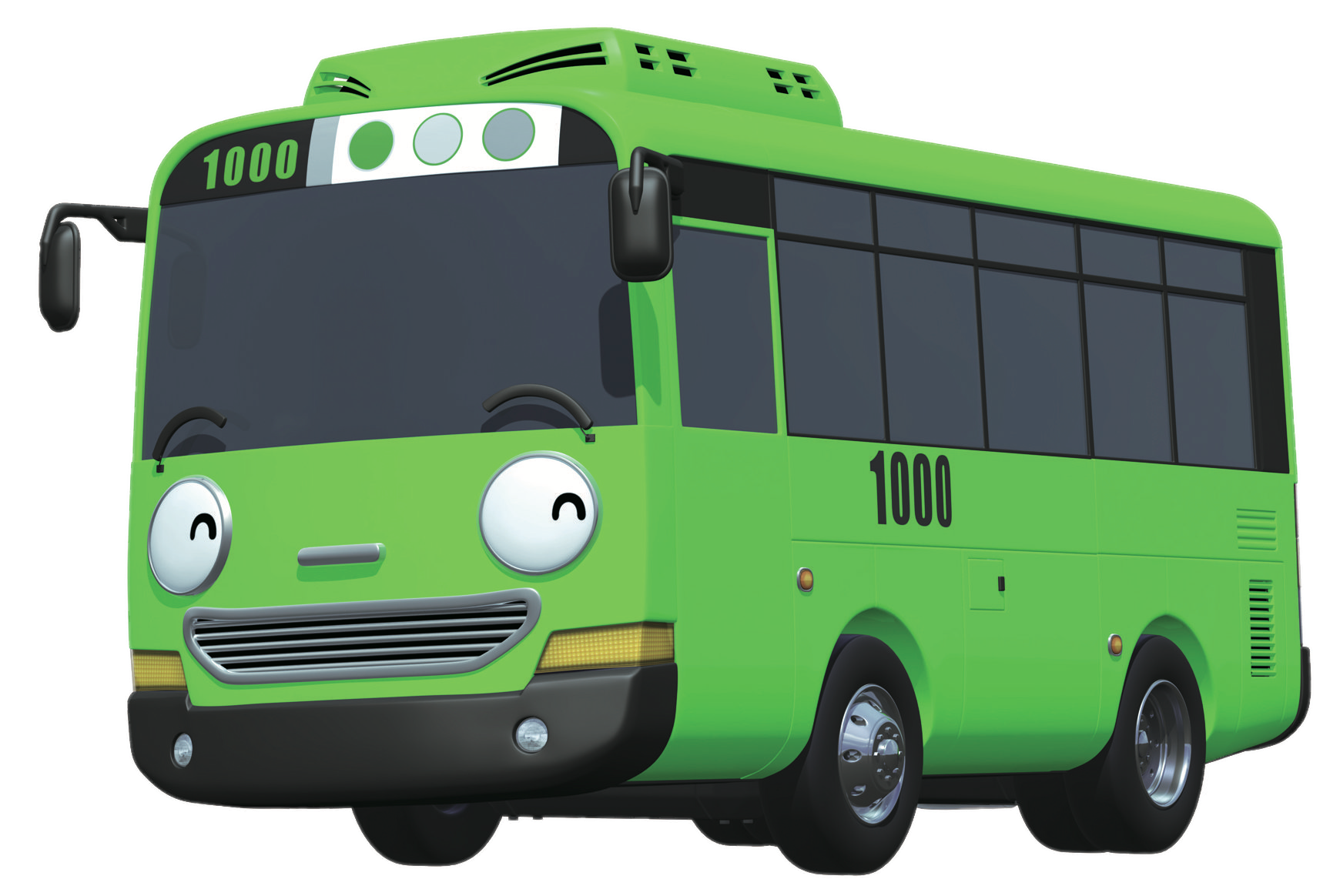 Check out this transparent Tayo the Little Bus character 