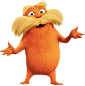 The Lorax smiling