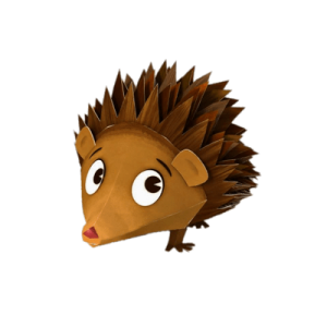 Zack Quack character Fluffy the hedgehog