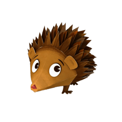 Zack Quack character Fluffy the hedgehog
