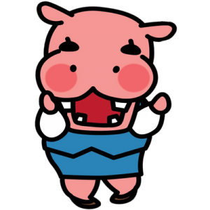 Aggretsuko character Kabae the hippo