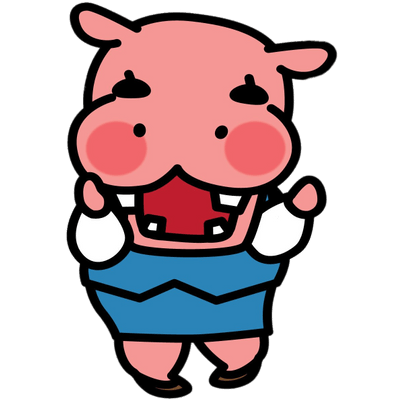 Aggretsuko character Kabae the hippo