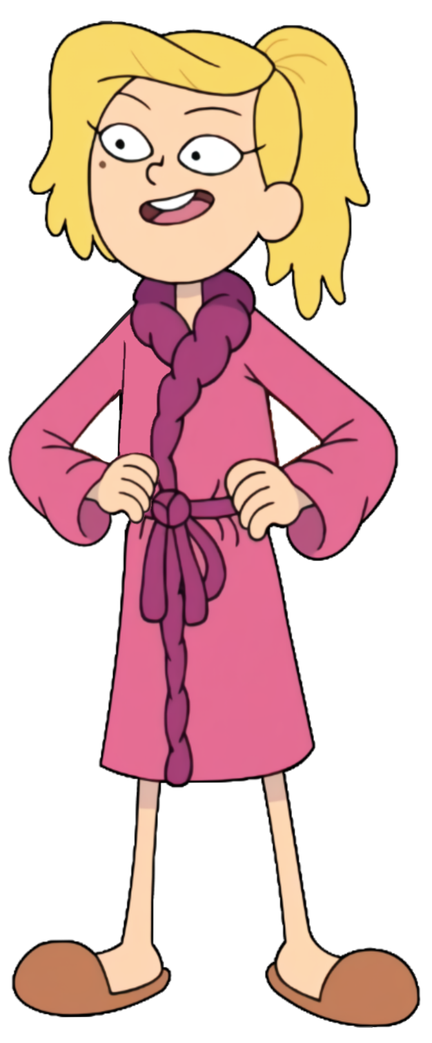 Check out this transparent Amphibia character Sasha in pink robe PNG image