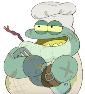Amphibia character Stumpy the cook