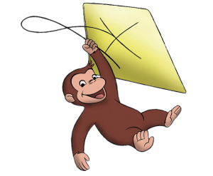 Curious George with kite