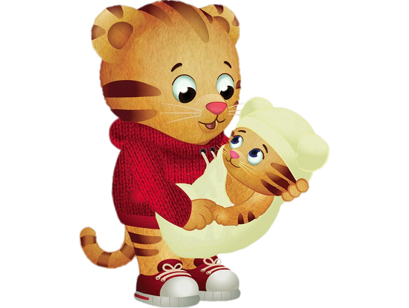 Daniel Tiger with his little brother