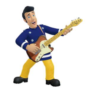 Elvis Cridlington on his guitar