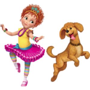 Fancy Nancy playing with dog