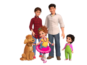 Fancy Nancy with her family