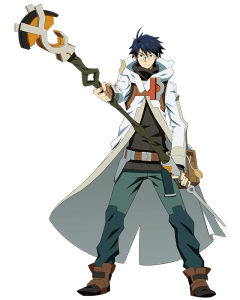 Log Horizon Shiroe with staff